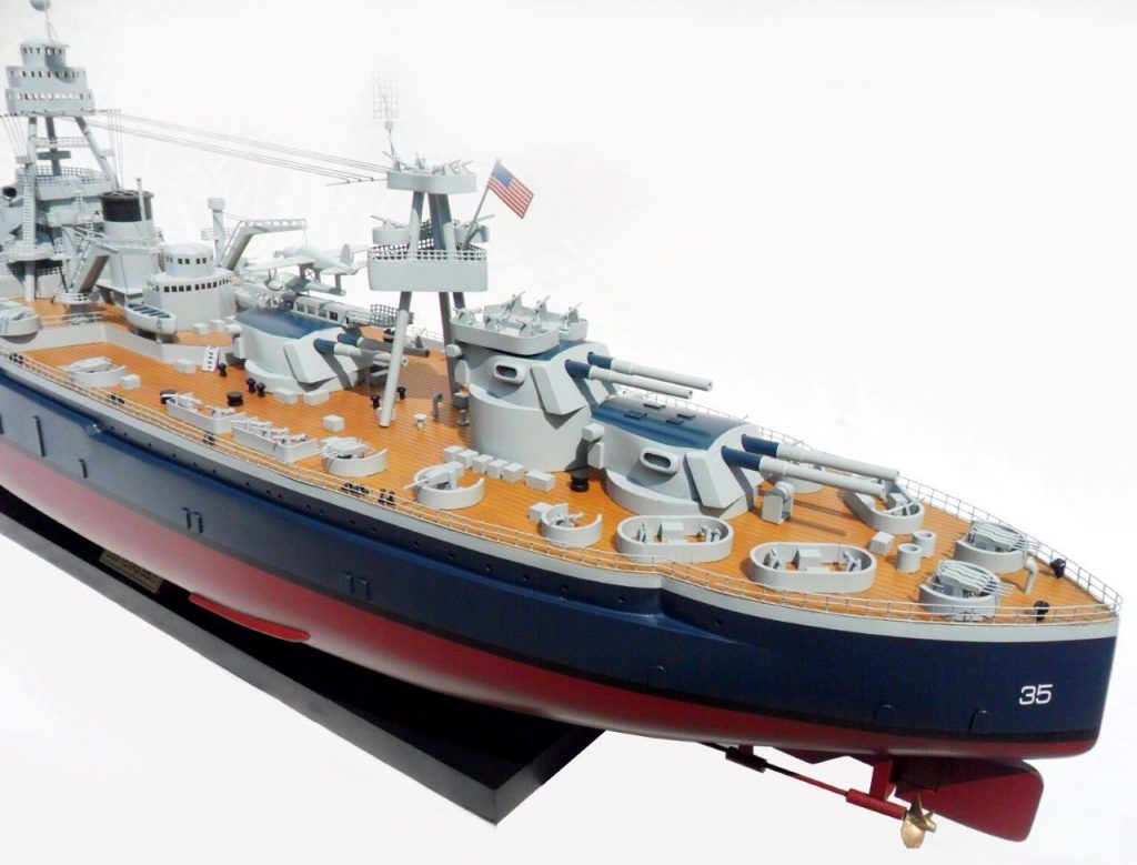 USS Texas BB35 model ship