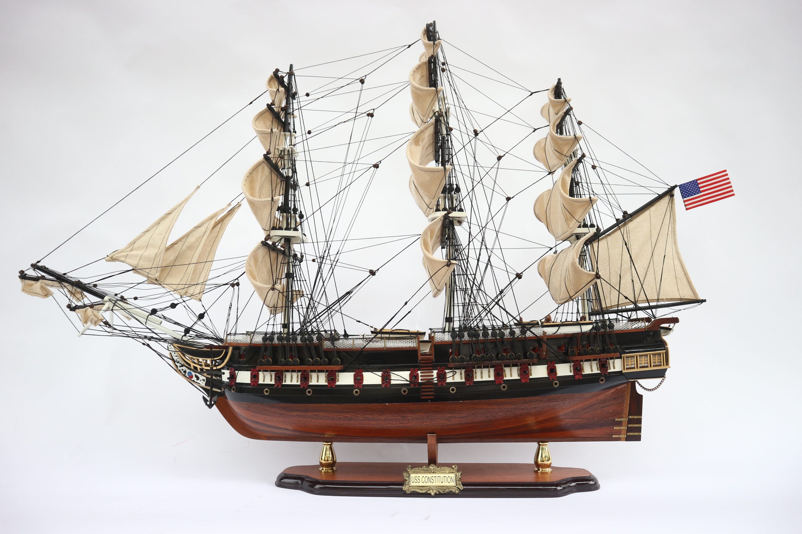 USS Constitution Wooden Model Ship - GN - US Premier ship Models