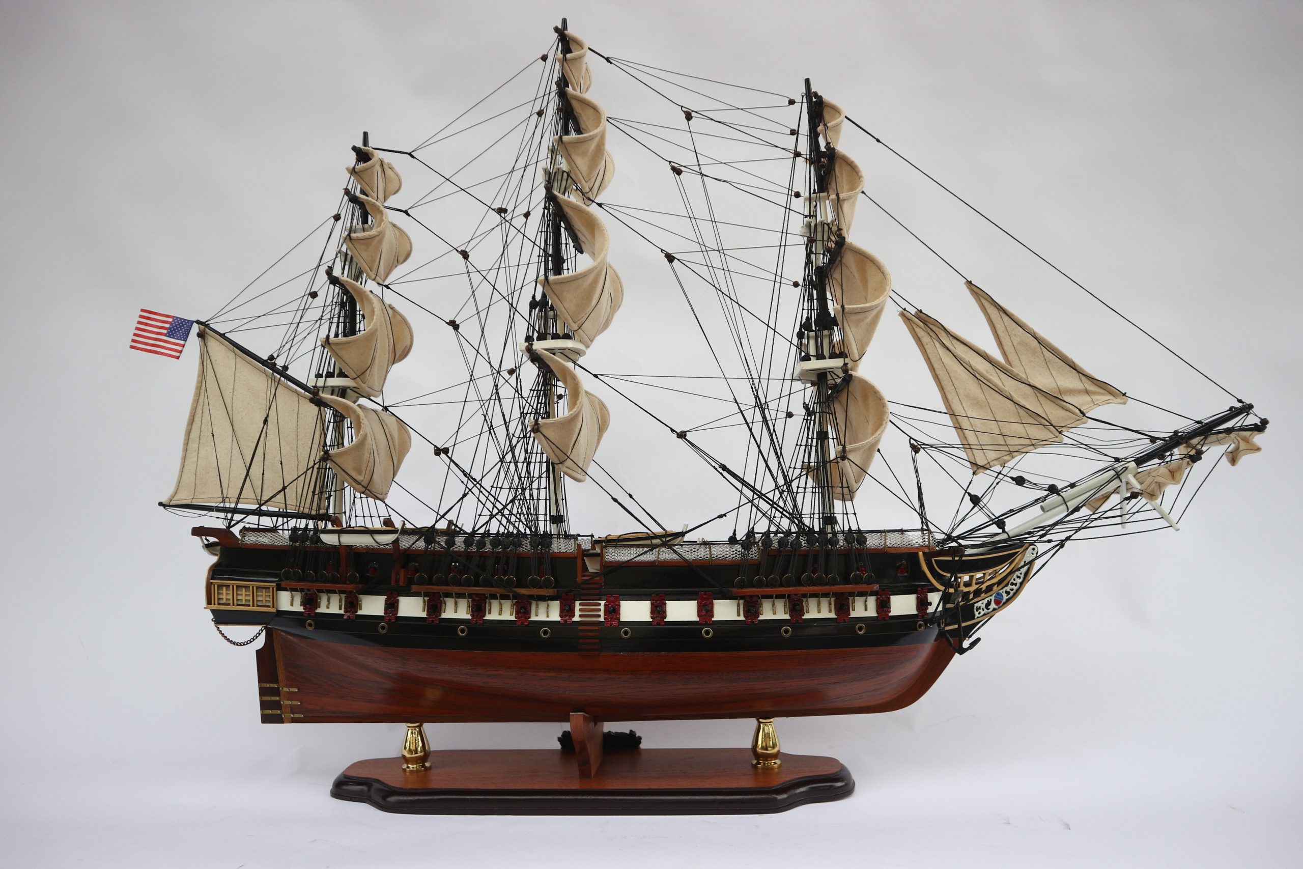 USS Constitution Wooden Model Ship - GN - US Premier ship Models