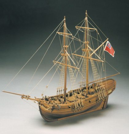 HMS Shine 1712 Cutter Model Boat Kit - Mantua Models