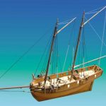 HM Schooner Ballahoo Model Boat Kit - Caldercraft