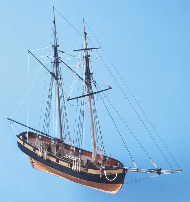 HM Schooner Pickle Wooden Model Boat Kit - Caldercraft