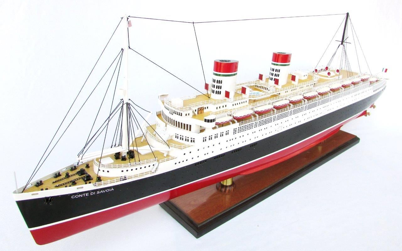 1986-11674-Conte-Di-Savoia-ship-model