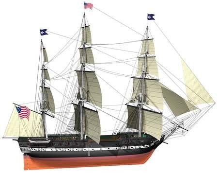 USS Constitution Model Boat Kit - Billings Boats