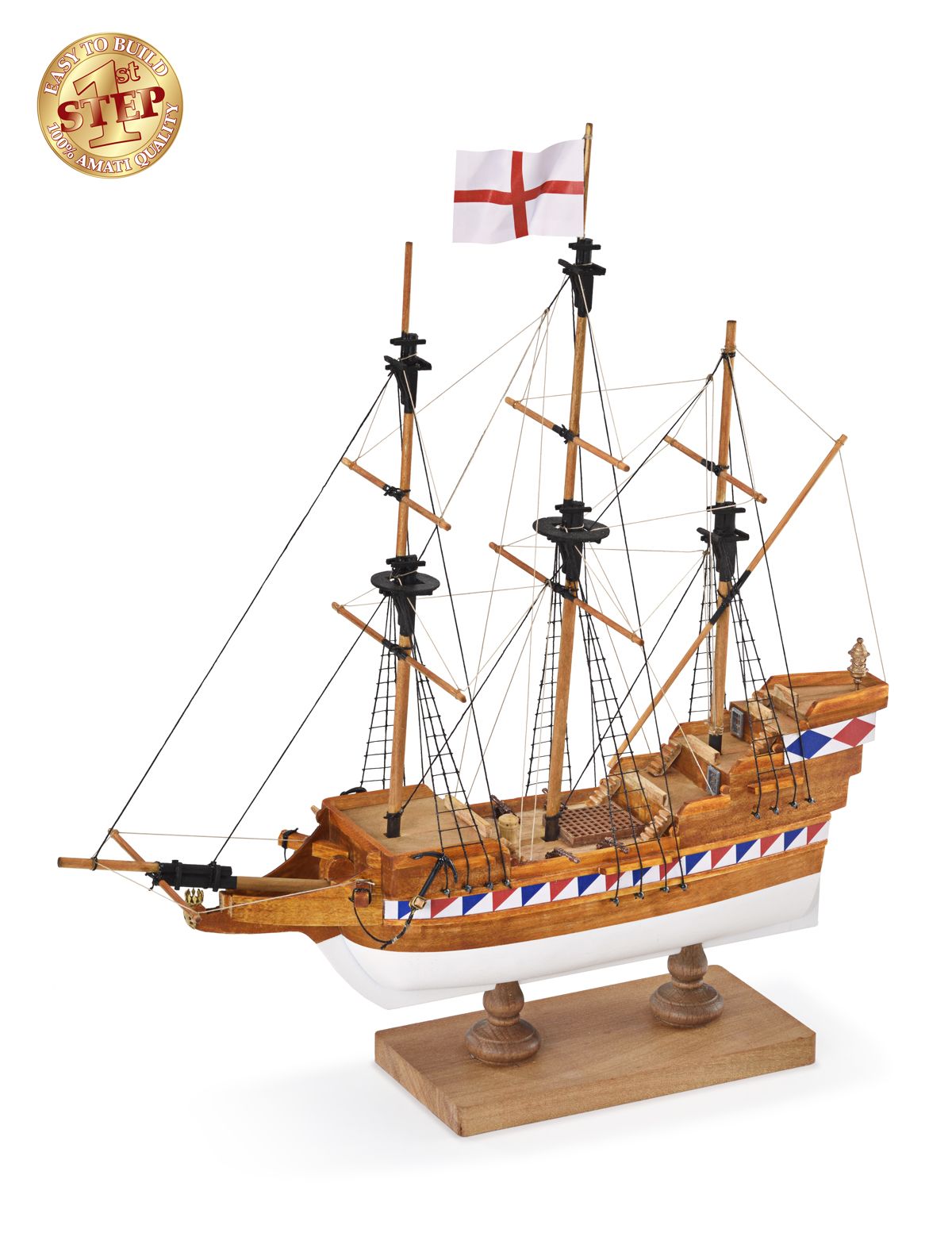 2509-14269-Elizabethan-Galleon-Model-Boat-Kit-60002