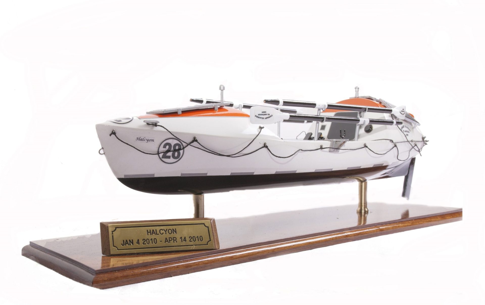 Halcyon Rowing Boat Display Ship Model - Premier Ship Models