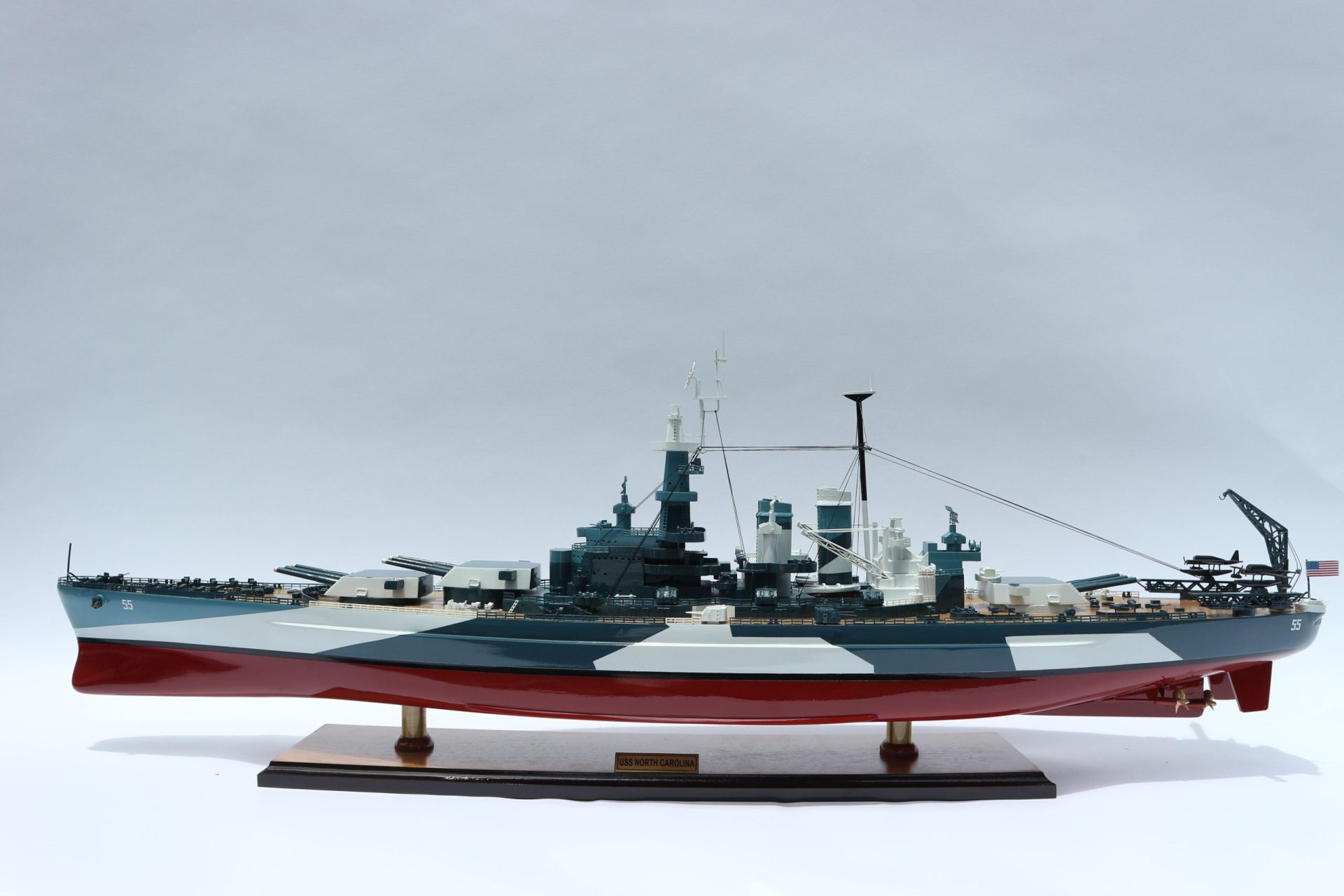 USS North Carolina Display Ship Model - GN