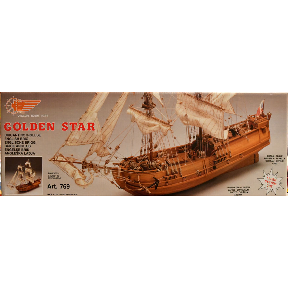 Golden Star Wooden Model Ship Kit - Mantua Models (769) - Premier 