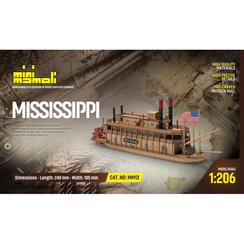 Mississippi River Boat Kit - Mini Mamoli (MM13)