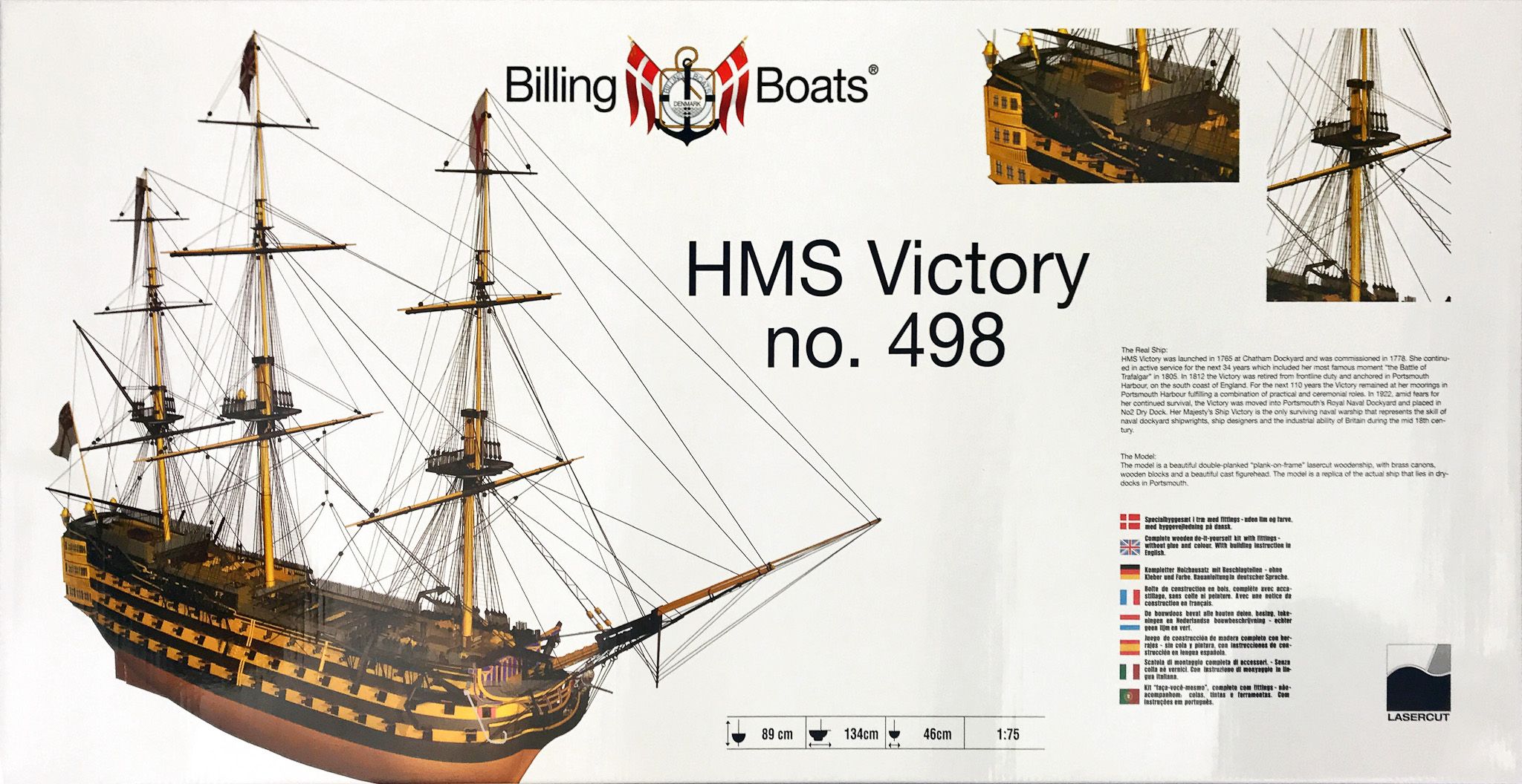 HMS Victory Model Ship Kit - Billing Boats (B498)