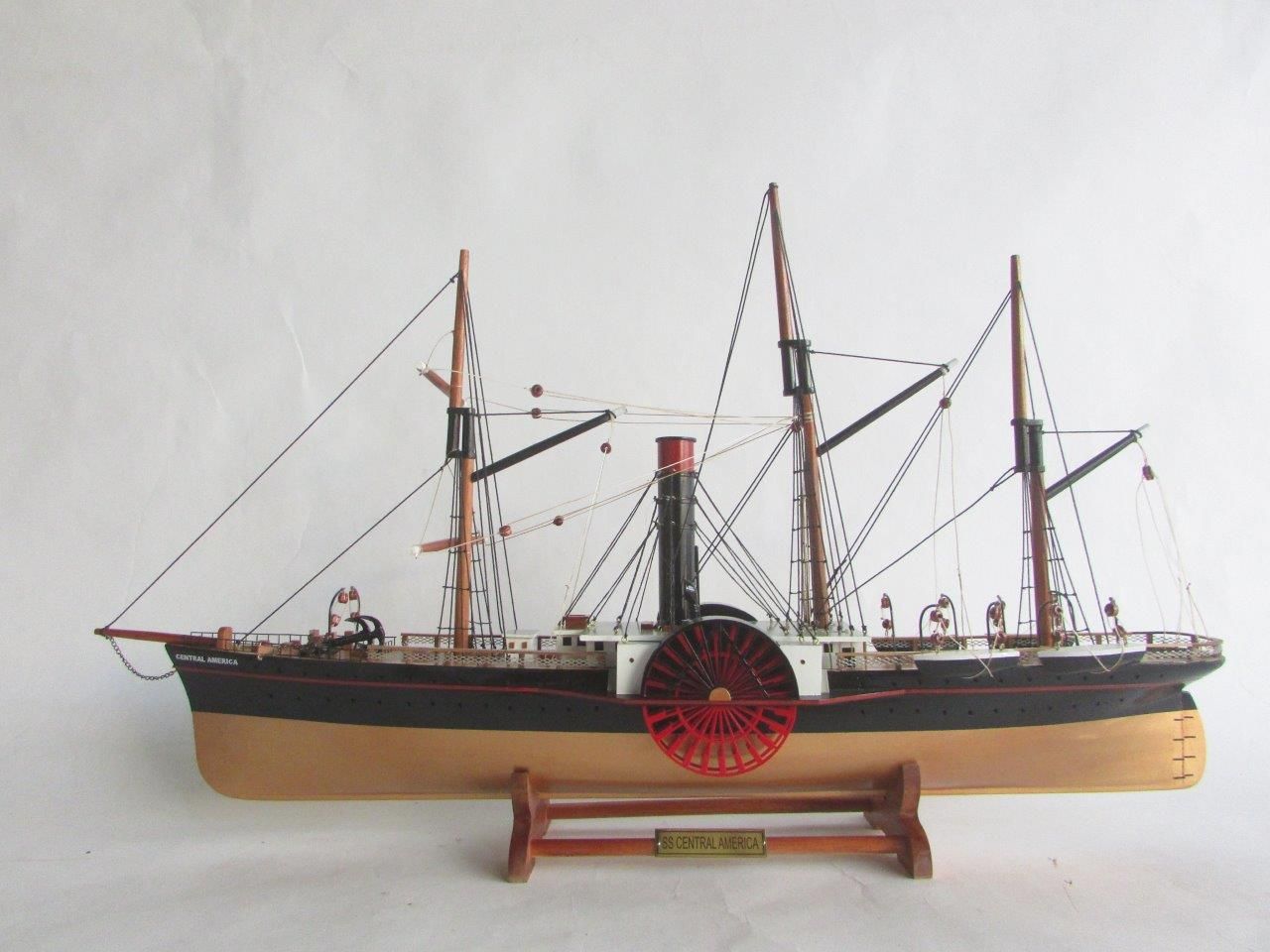 SS Central America wooden model ship
