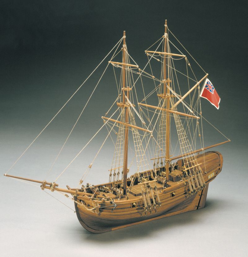 HMS Shine 1712 Cutter Model Boat Kit - Mantua Models (777)