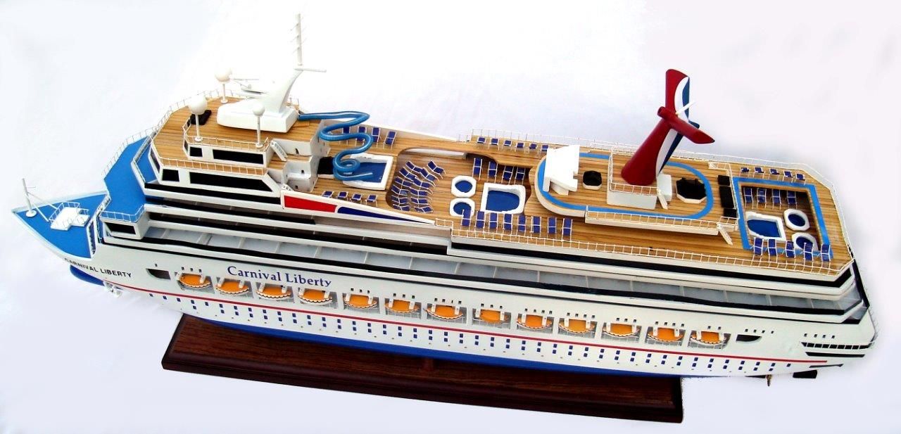 Carnival Liberty Wooden Model Boat - GN