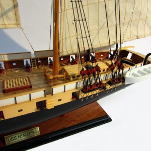 Uss Niagara wooden model ship