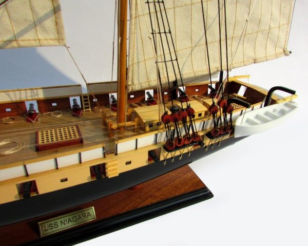 USS Niagara Wooden Model Ship - GN