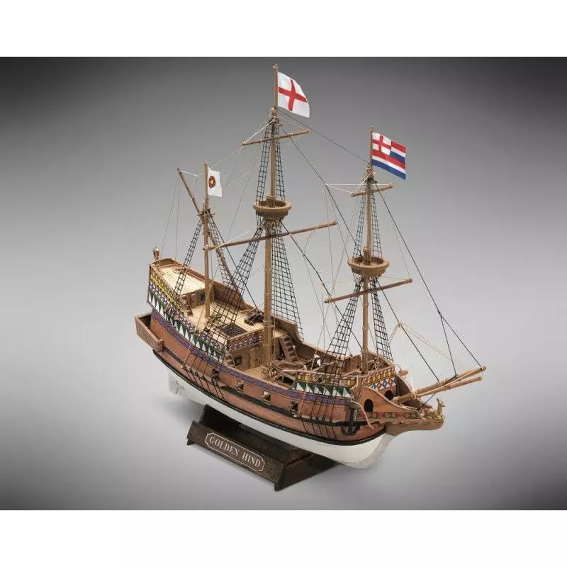 OcCre 12003 1 85 Golden Hind 3-master English Sailing Ship Plastic Model Kit for sale online 