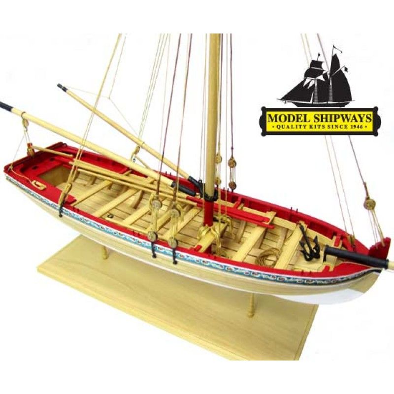 Model Shipways 21ft English Pinnace Wood & Metal Model Ship Kit 1:24 Scale MS1 