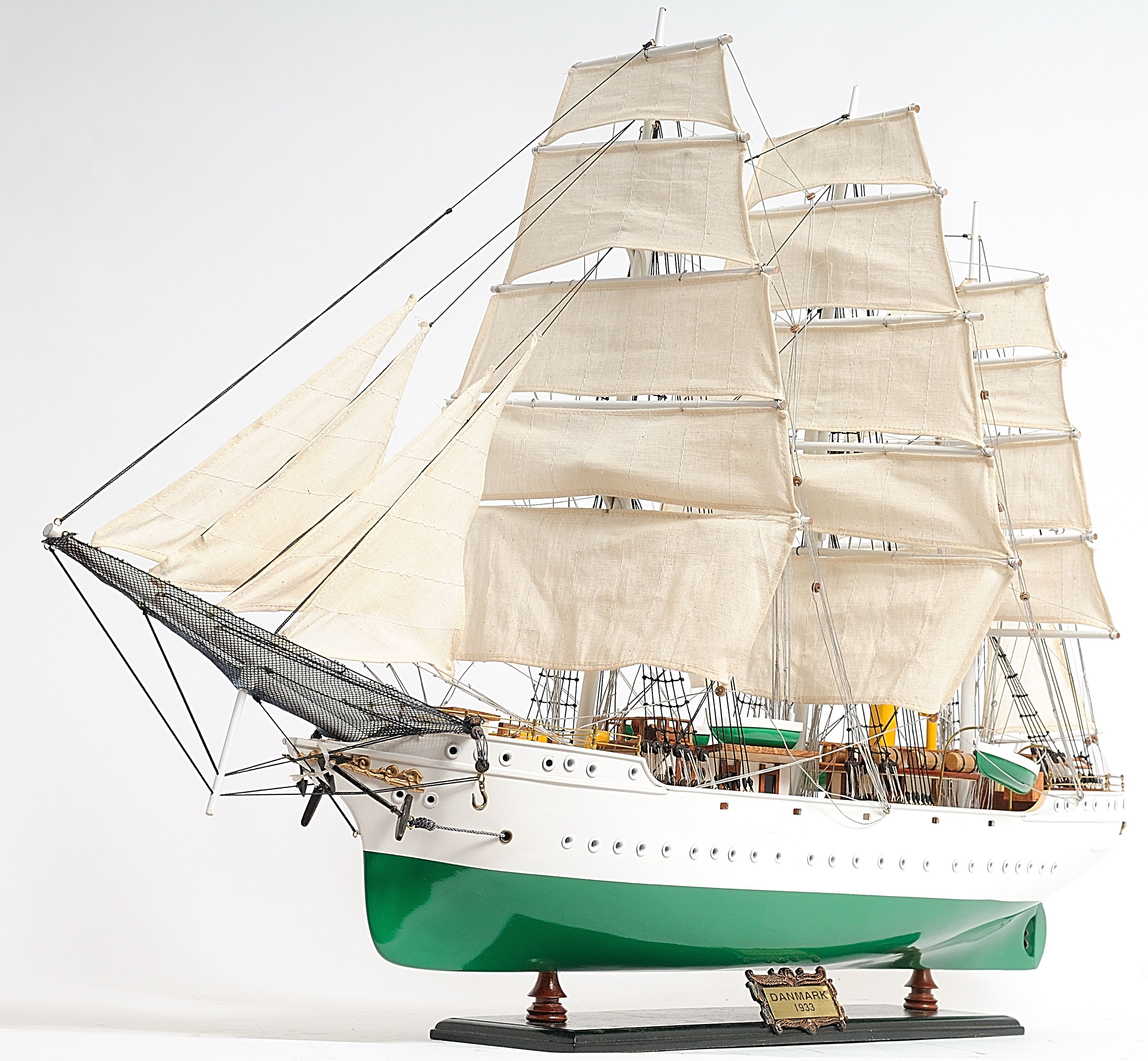 danmark wooden model ship