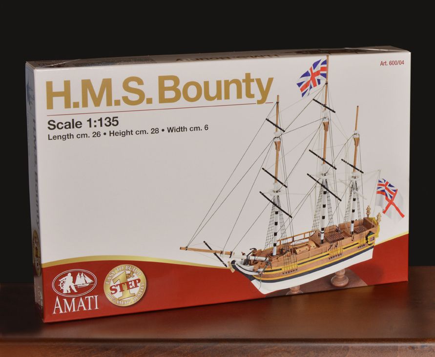 HMS Bounty Model Boat Kit Scale 1 to 135 - Amati (600/04)