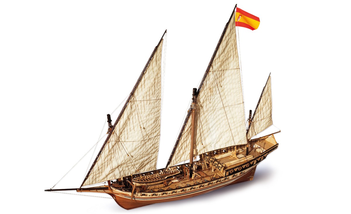 Cazador Xebec Wooden Model Ship Kit - Occre (14002)