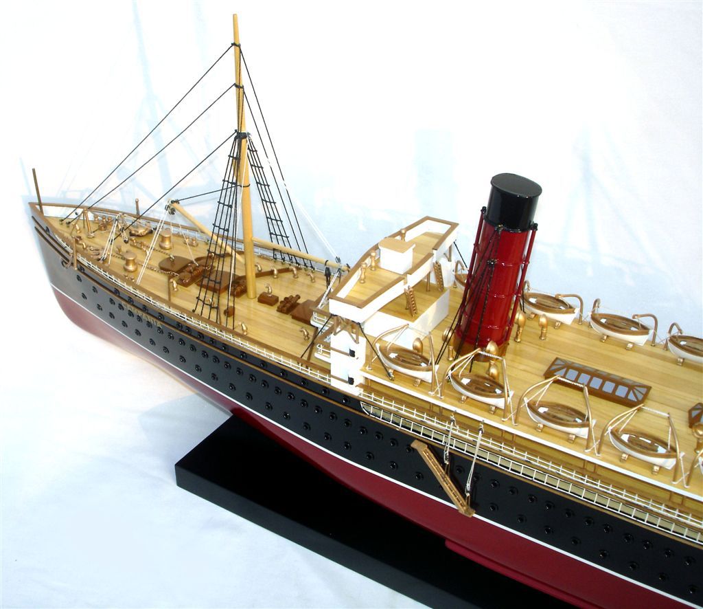 RMS Campania Wooden Model Ship – GN