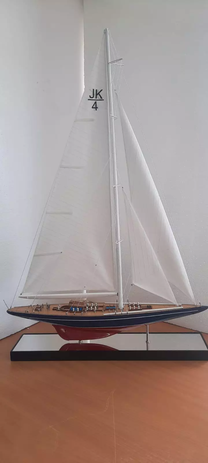 Handcrafted Yacht Boat Model White 1/160 Scale Resin Model 