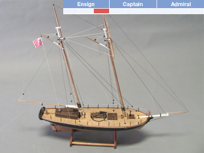 Revenue Cutter Wooden Model Ship Kit - BlueJacket (K1106A)